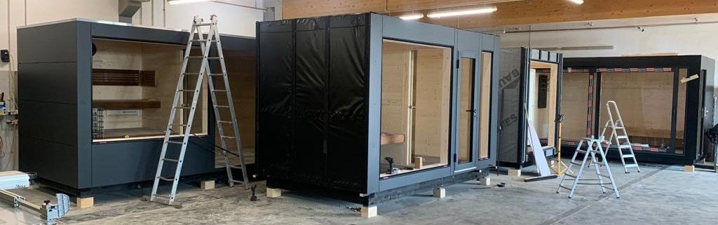 Gartensauna Saunahaus Außensauna mit Montage vormontiert