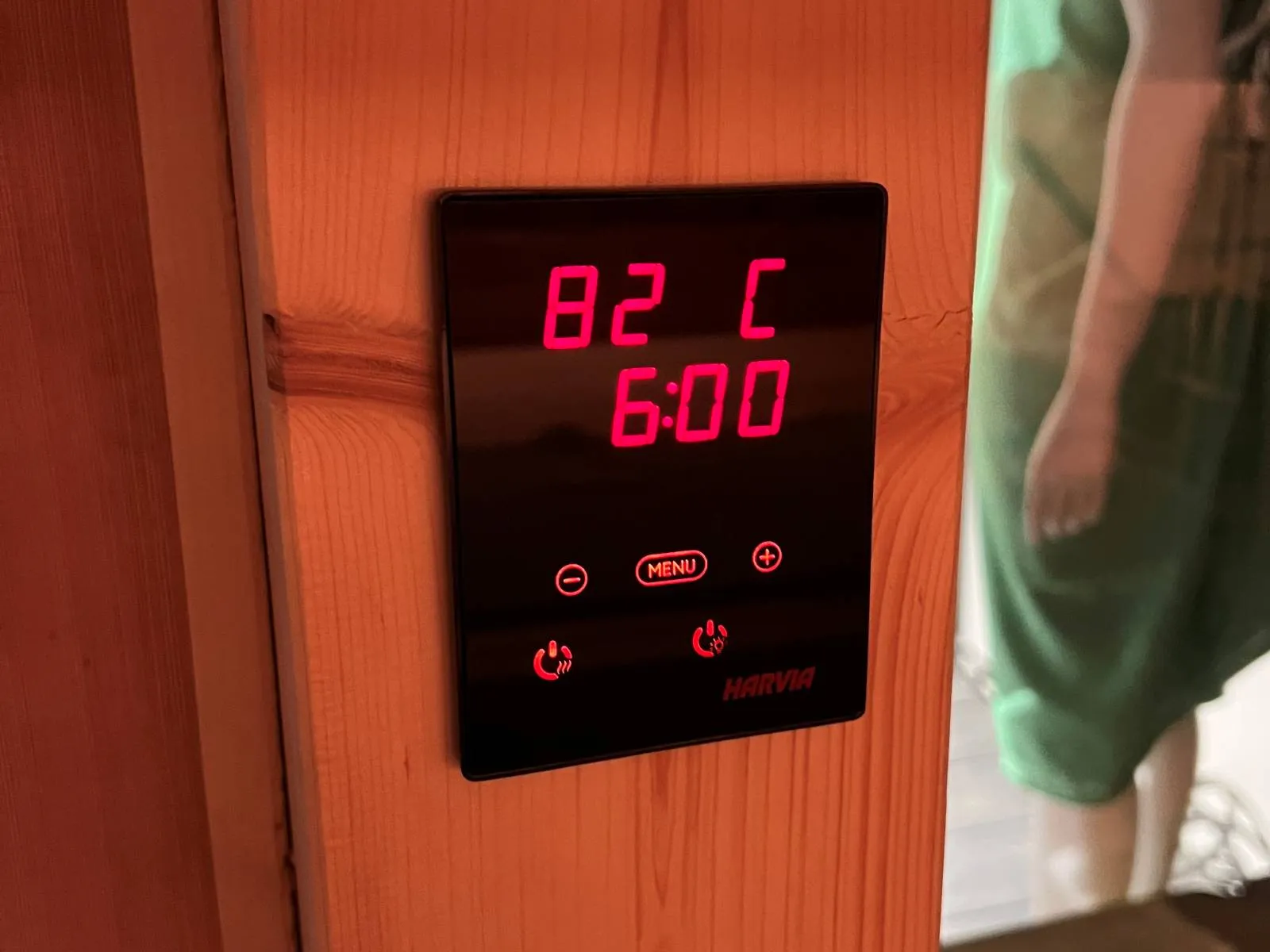 Sauna Elektroofen Touchpanel