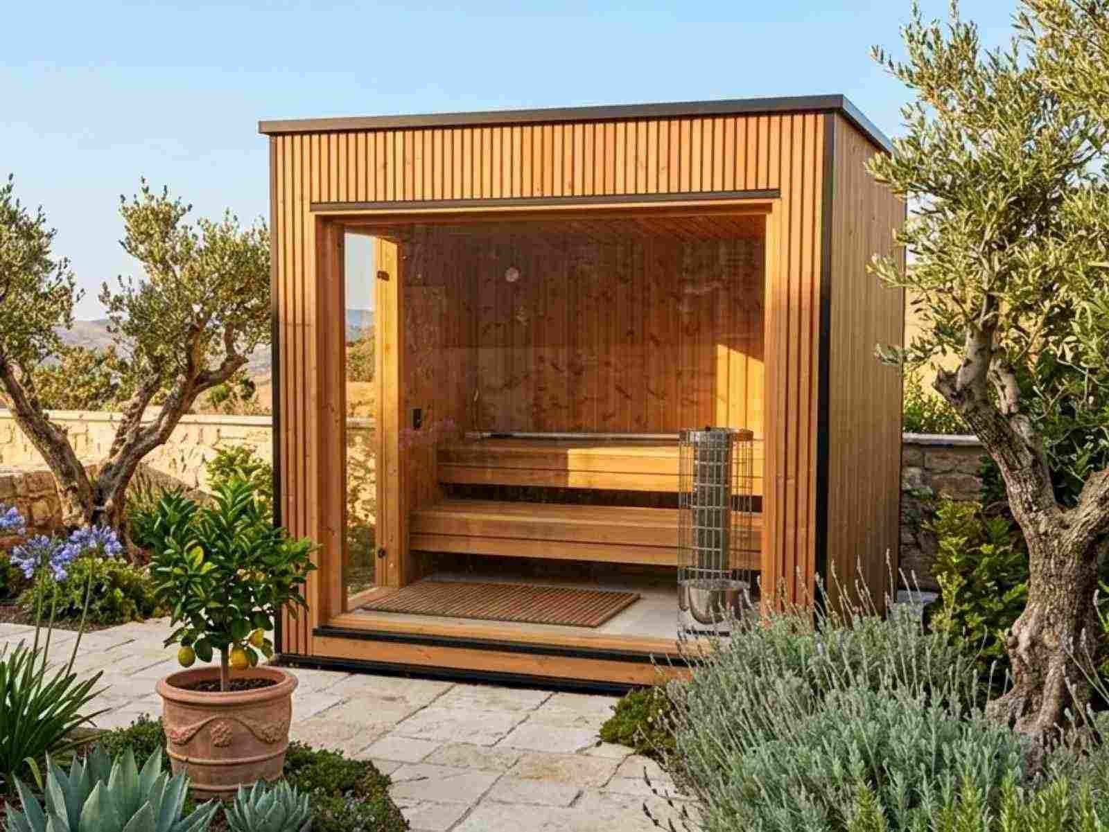 Cube Saunahaus – Saunastil.de – Gartensauna Saunahaus Außensauna Sauna ...