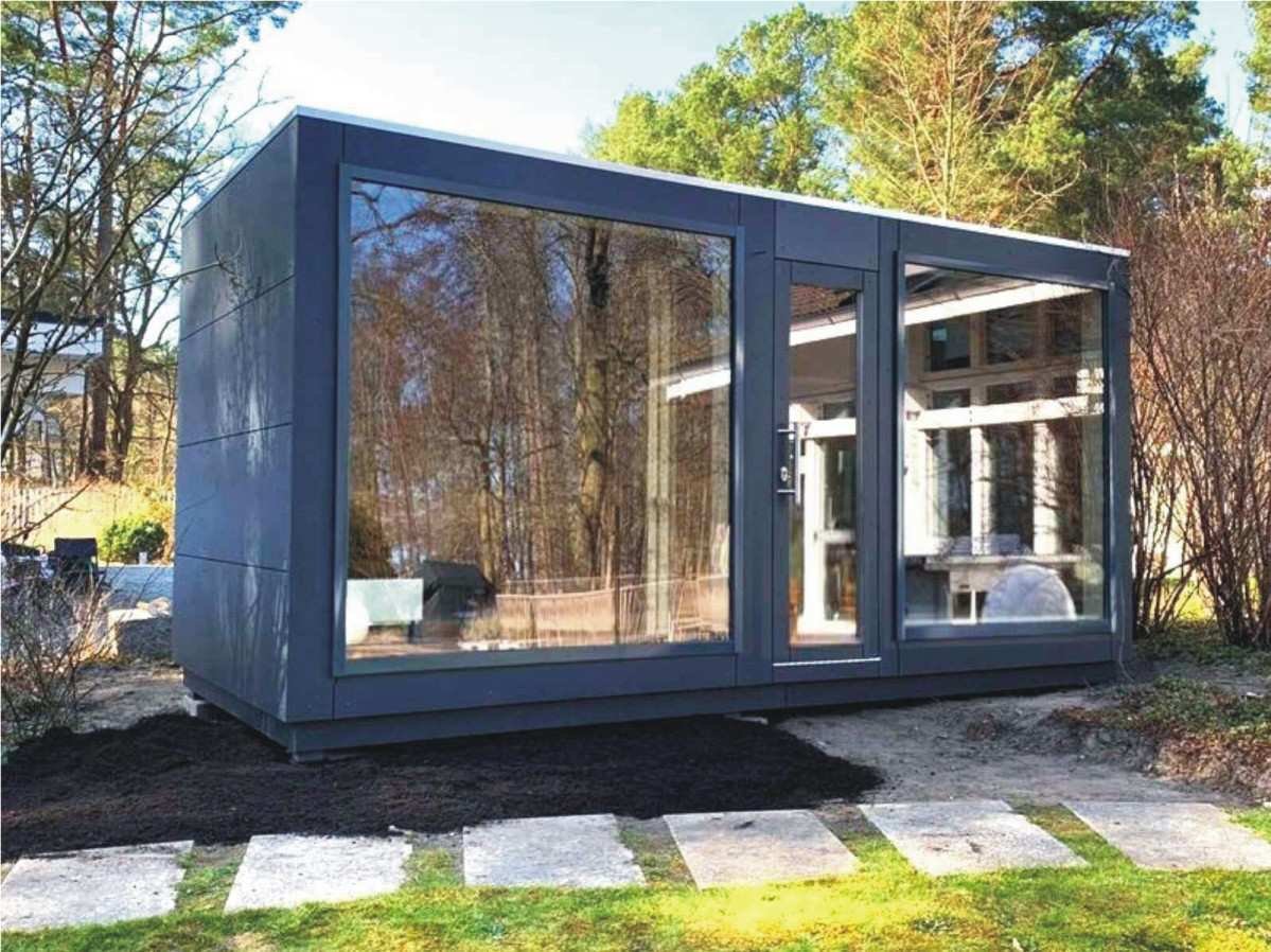 Gartenhaus mit Sauna und Voraum Whirlpool und Dusche 2-4-6 Personen Holzofen mit Aufbau Glasfront Ruheraum mit Aufbau Panoramafenster Außensauna Preis Kosten