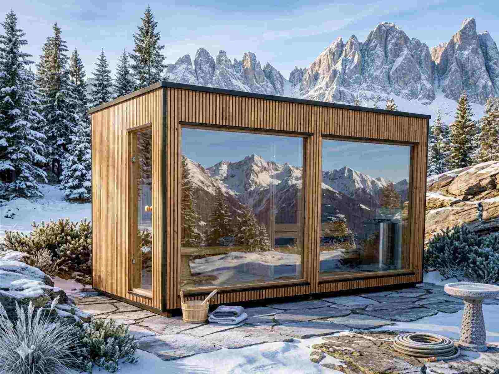 Gartensauna 2 Personen mit Vorraum – Saunastil.de – Gartensauna ...