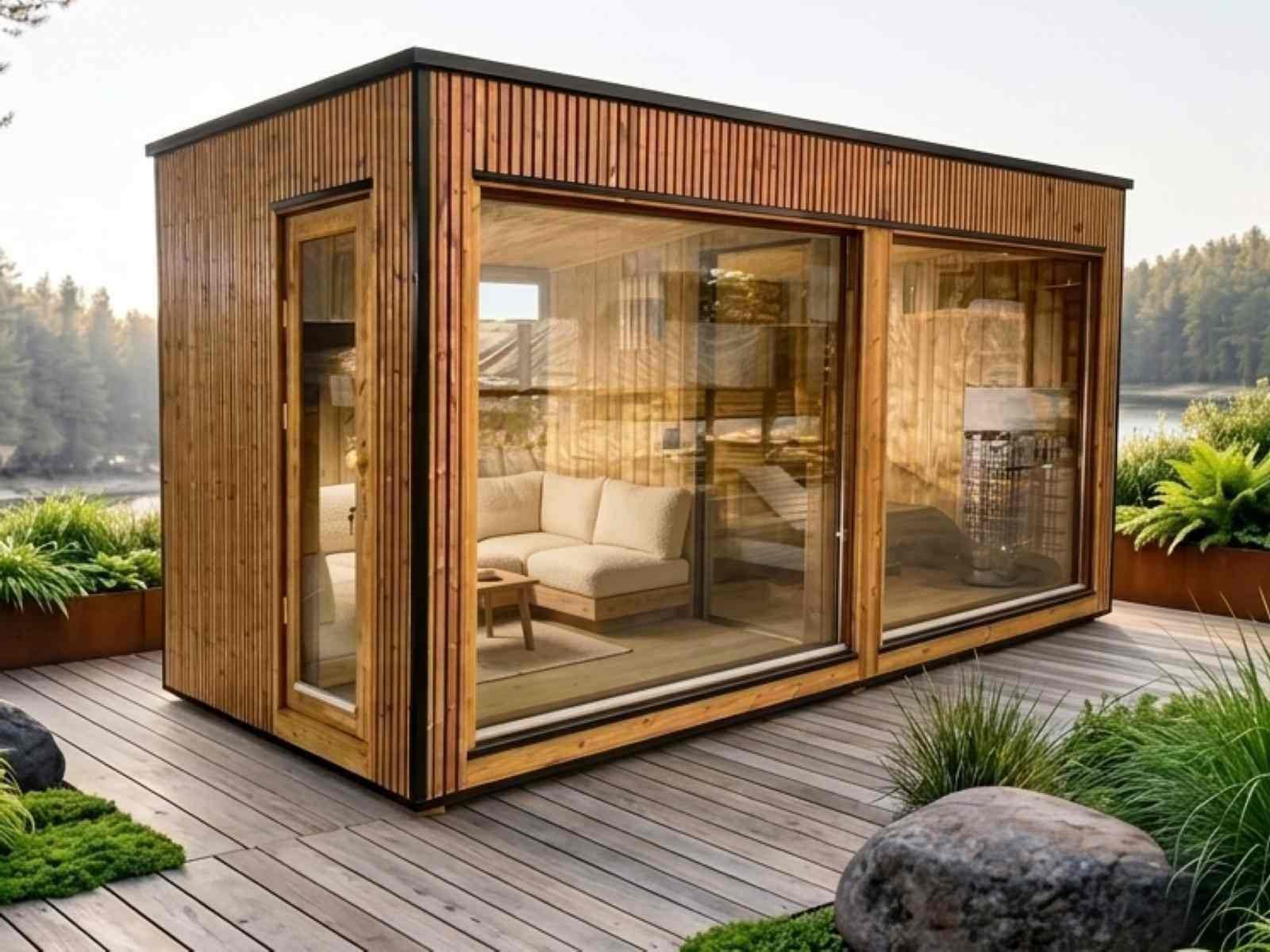 Gartensauna Mit Vorraum