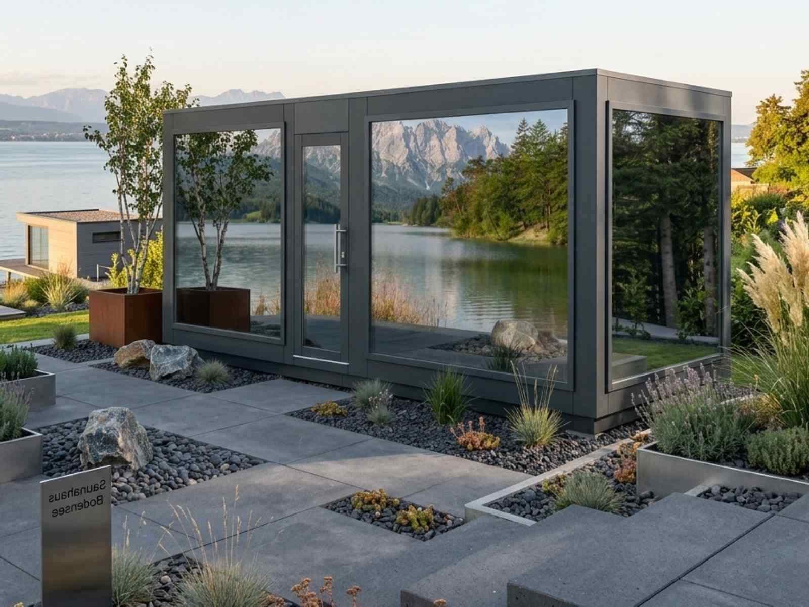 Gartensauna mit Vorraum und Dusche kaufen | Preise