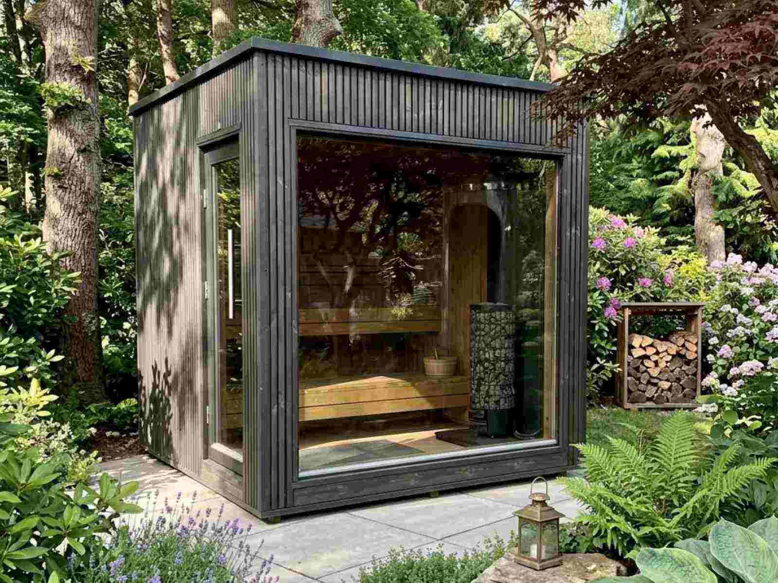 Saunahaus Cube – Saunastil.de – Gartensauna Saunahaus Außensauna Sauna ...