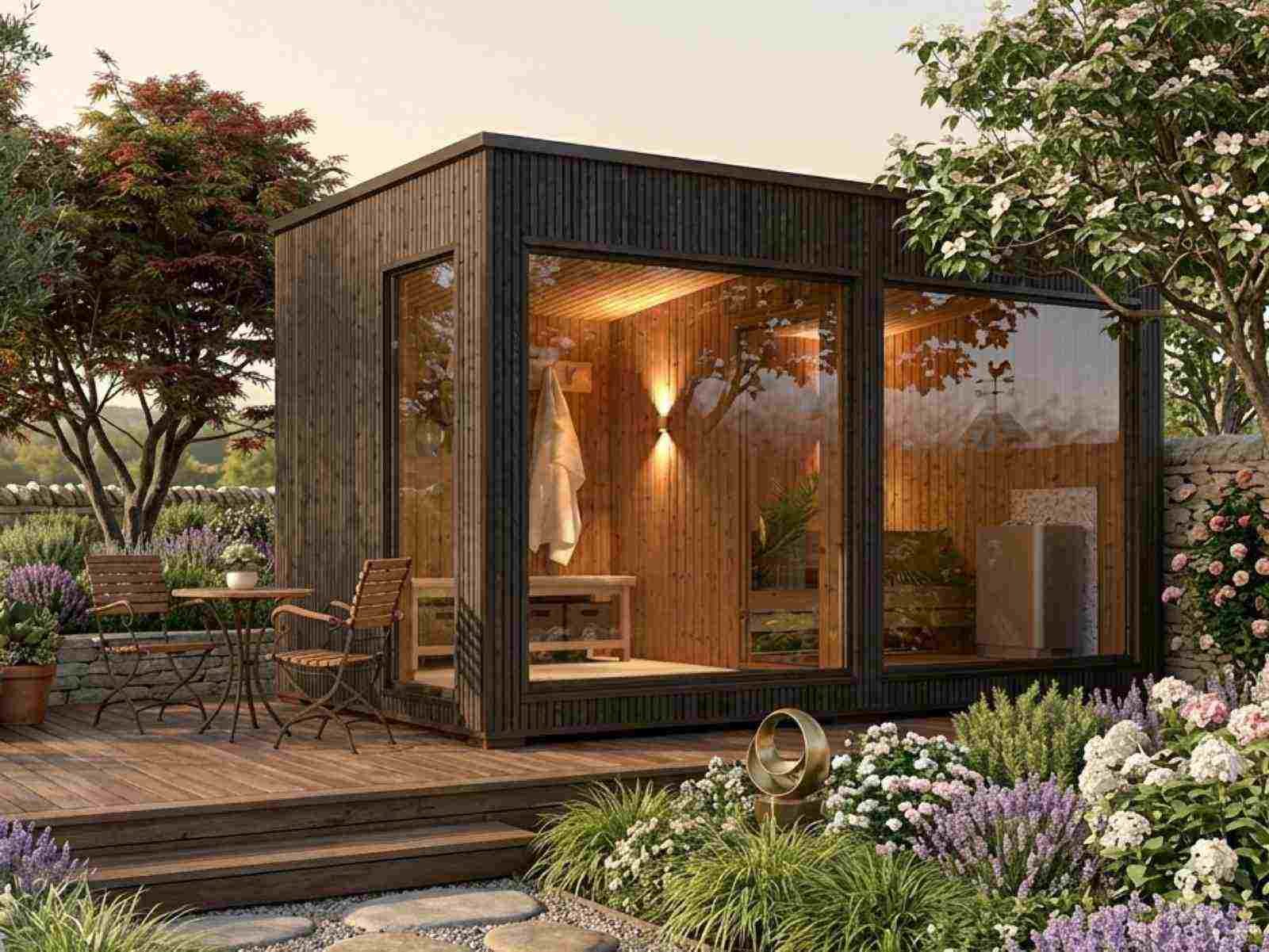 Saunahaus Cube – Saunastil.de – Gartensauna Saunahaus Außensauna Sauna ...