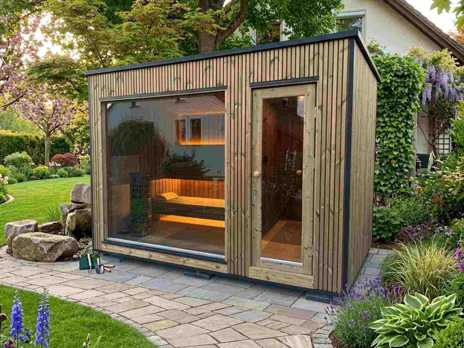 Saunahaus Cube – Saunastil.de – Gartensauna Saunahaus Außensauna Sauna ...